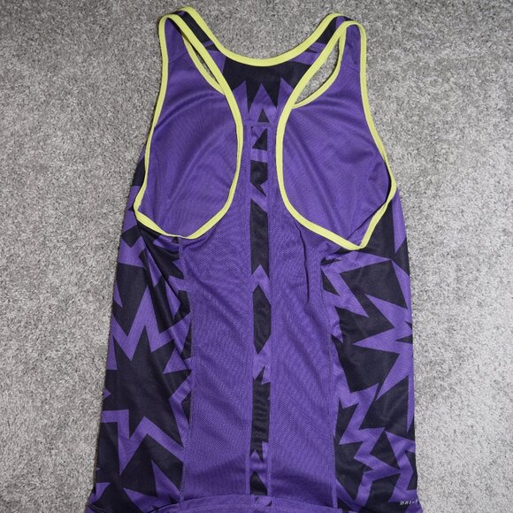 Nike Women’s Tank Top Racerback Size Small Purple Yellow Black - Picture 5 of 5